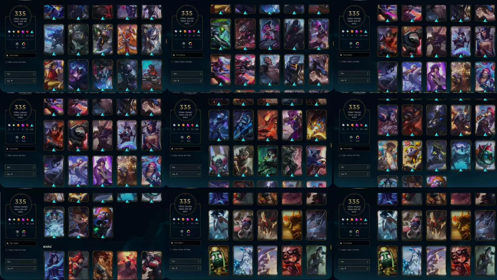Ảnh 🎮 LMHT: Katarina 3 Triệu Thông Thạo – Gần Full Skin Katarina (15/18) Tổng cộng: 335 Skin Rank Đơn/Đôi: Lục Bảo 1, LH 5v5: Kim Cương 2 Biểu cảm, biểu tượng, khung Thách Đấu Nhiều cờ hiệu hiếm 🧠 TFT: Blitz Mãi Bên Crank Bạn Nhé Tí Nị Irelia Sứ Thanh Hoa Tí Nị Sân đỏ + chưởng lực đầy đủ Dư 13 huy chương